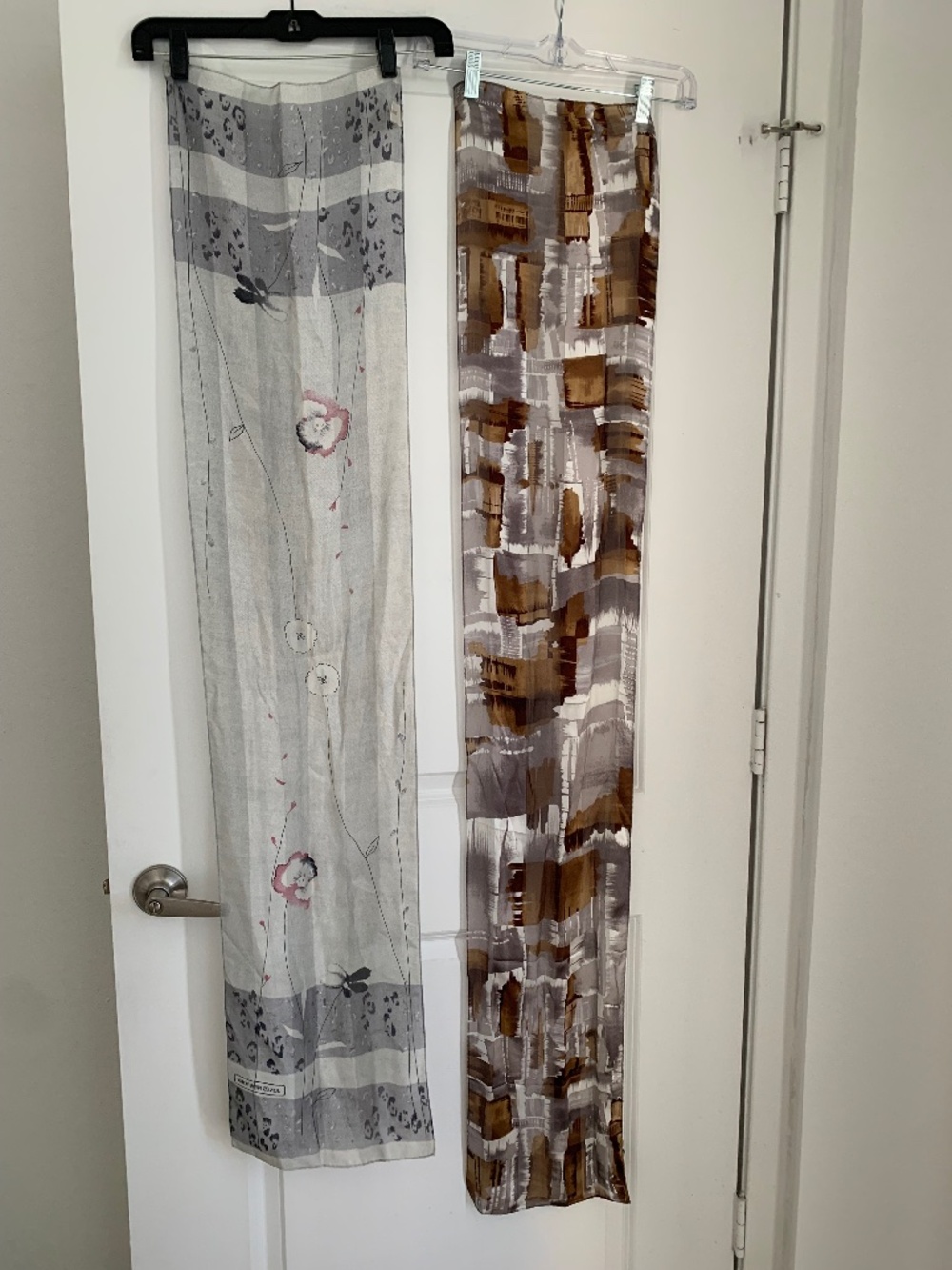 Silk scarves — 2 for $46